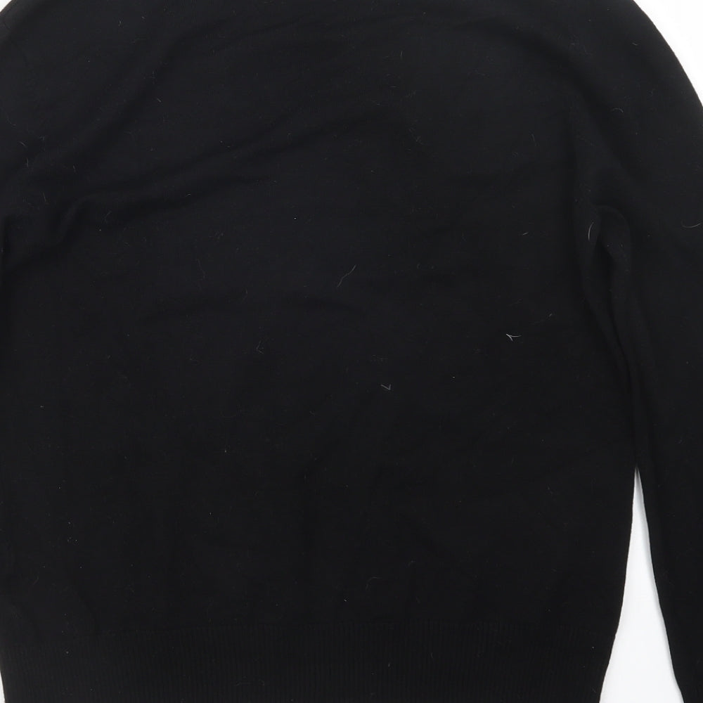 Casamia Womens Black  Knit Pullover Jumper Size M