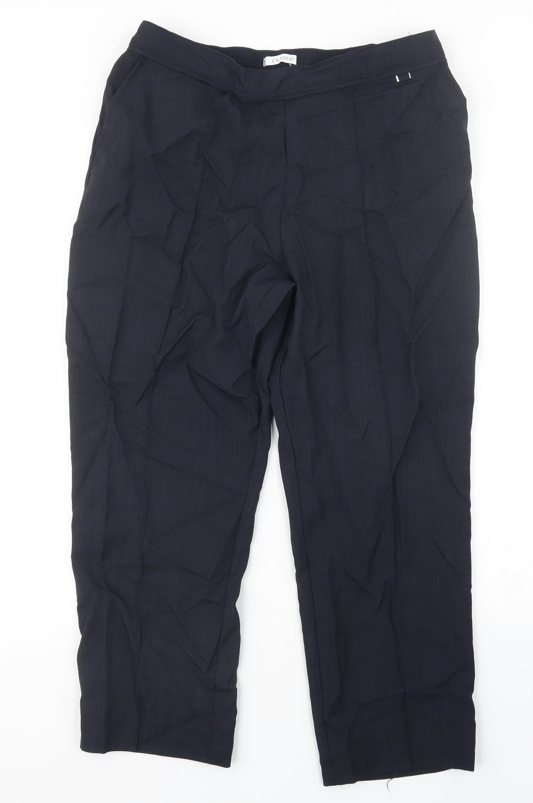 Marks and Spencer Womens Blue   Trousers  Size 14 L24 in