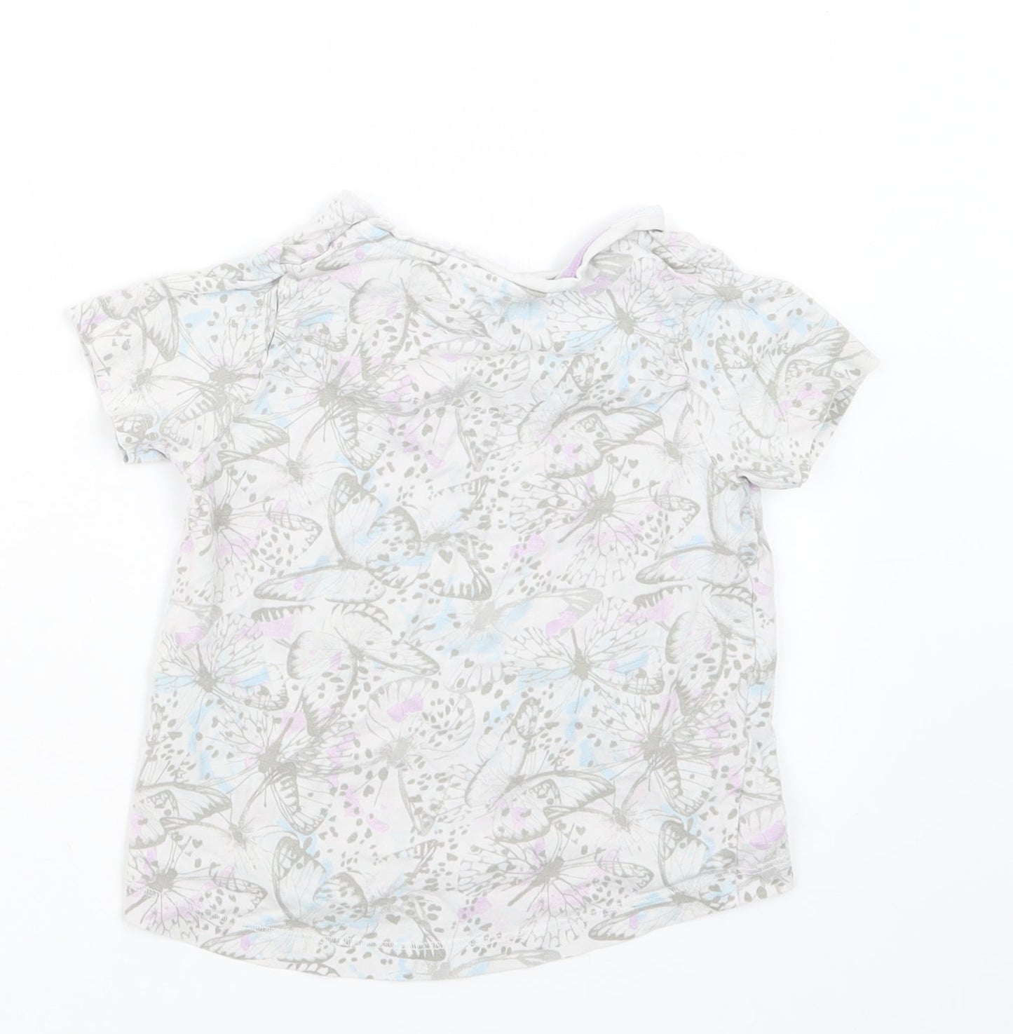 TU Girls White Geometric  Top Pyjama Top Size 3-4 Years