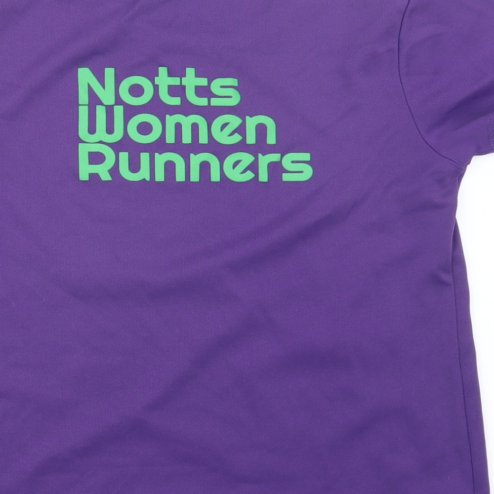 Awdis Womens Purple   Basic T-Shirt Size M