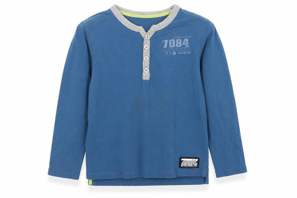 Blue Zoo Boys Blue   Basic T-Shirt Size 7-8 Years