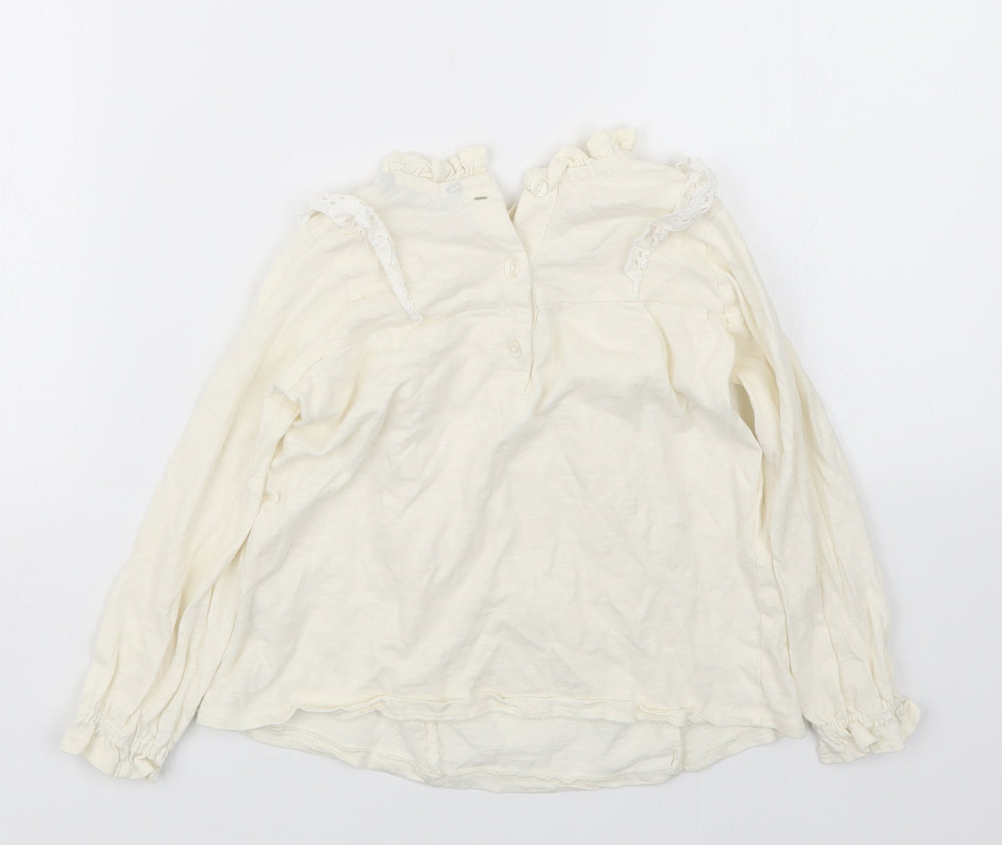 George Girls Ivory   Basic T-Shirt Size 2-3 Years