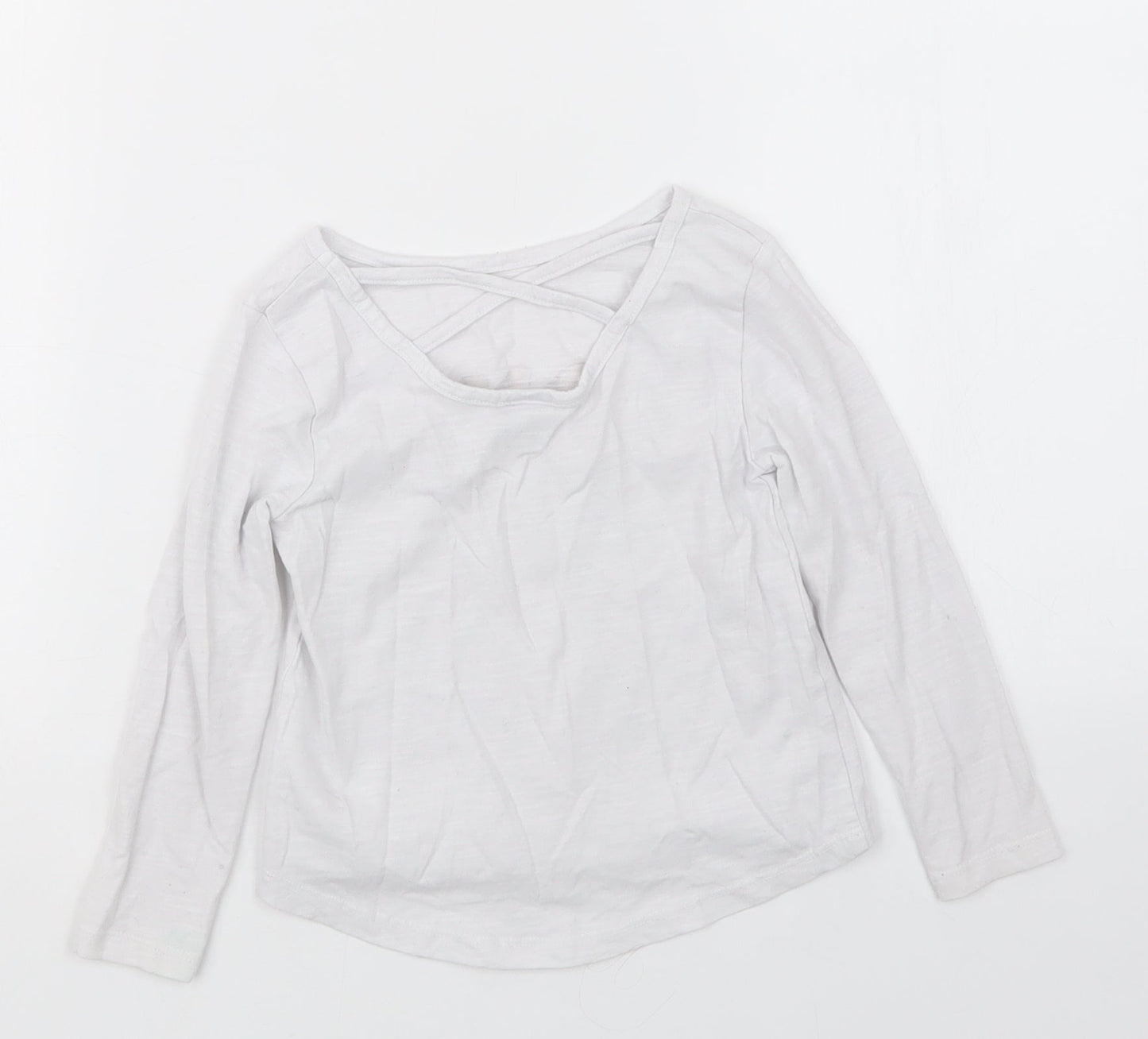 TU Girls White   Basic T-Shirt Size 3 Years
