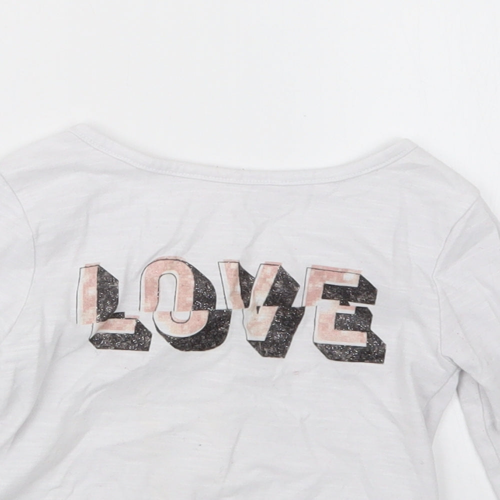 TU Girls White   Basic T-Shirt Size 3 Years