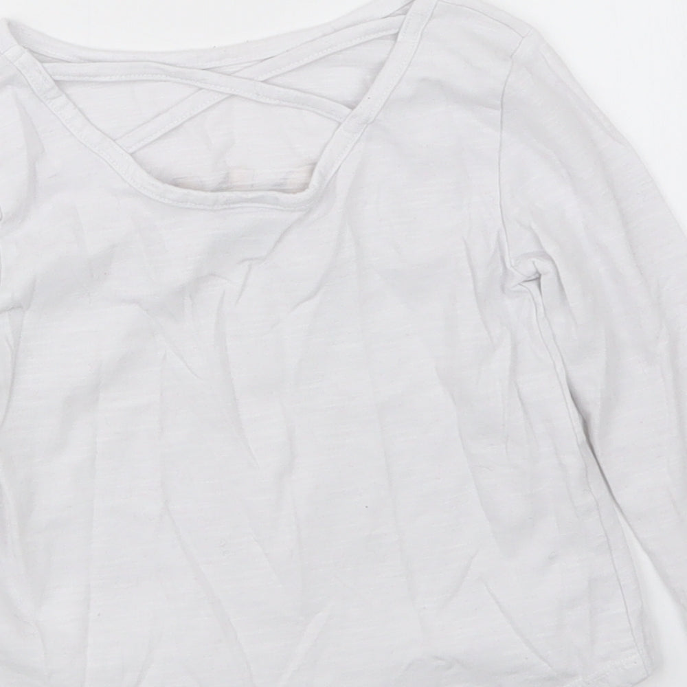 TU Girls White   Basic T-Shirt Size 3 Years