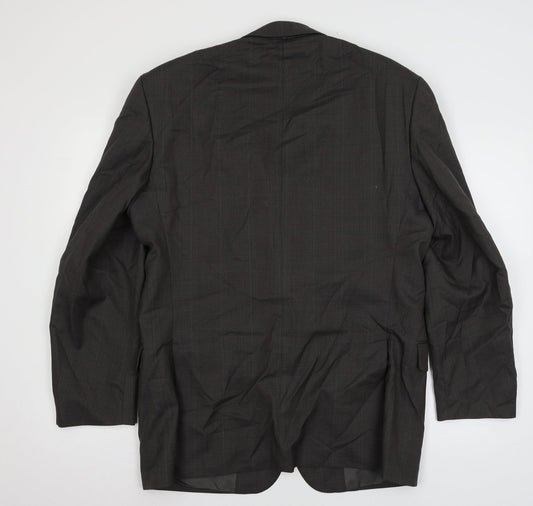 House of Fra Mens Grey Check  Jacket Suit Jacket Size L