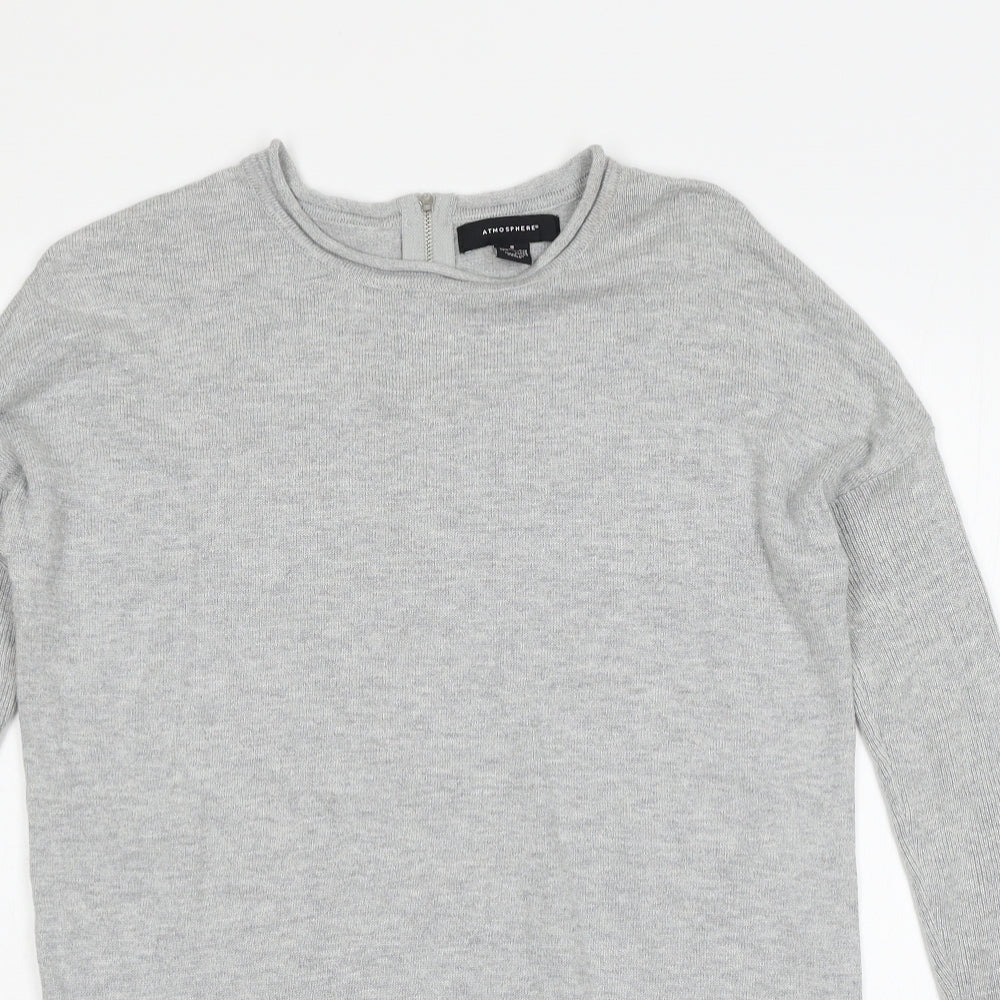 Atmosphere Womens Grey  Knit Pullover Jumper Size 6