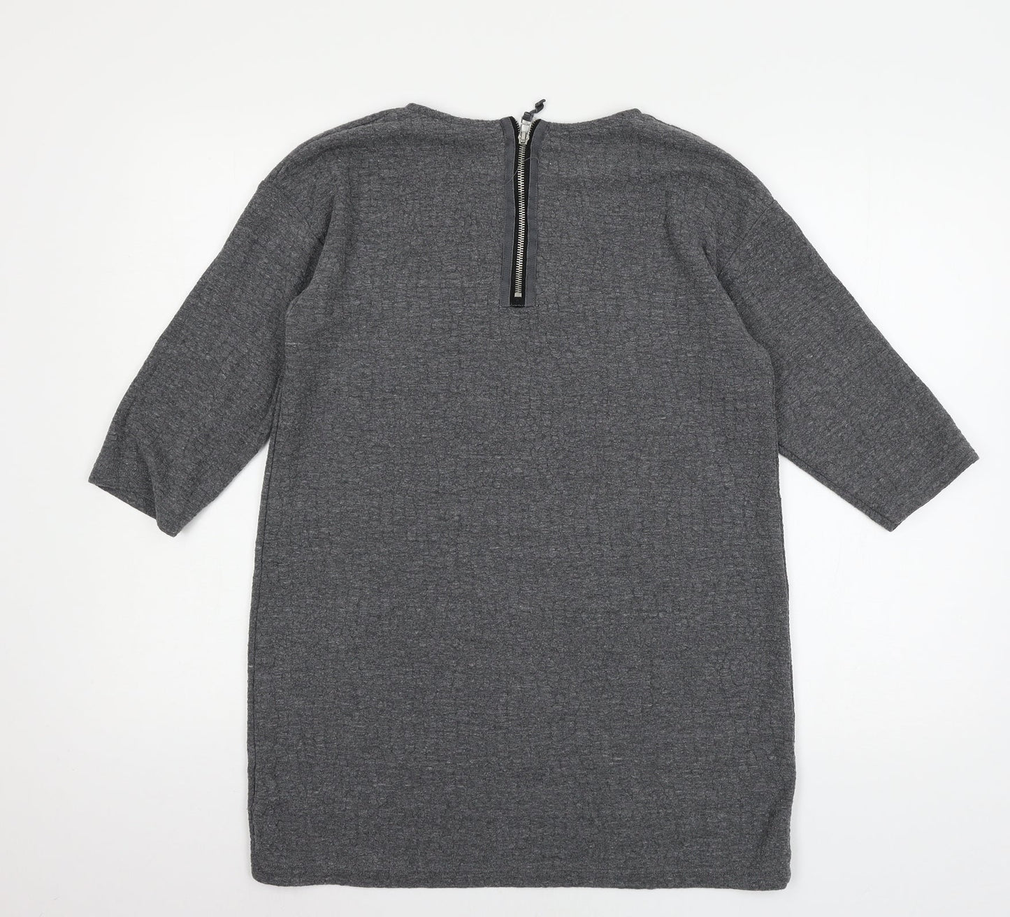 Topshop Womens Grey  Knit Pullover Jumper Size 10