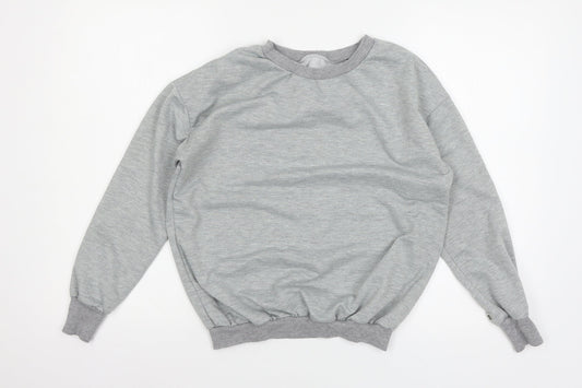 Preworn Womens Grey  Jersey Pullover Sweatshirt Size M  - O-ring detail