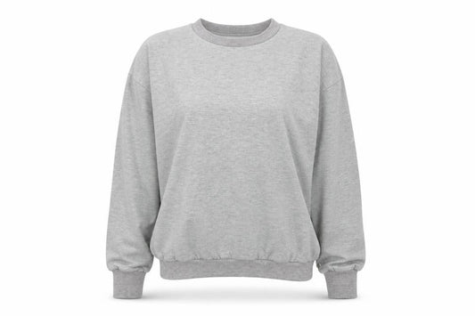 Preworn Womens Grey  Jersey Pullover Sweatshirt Size M  - O-ring detail