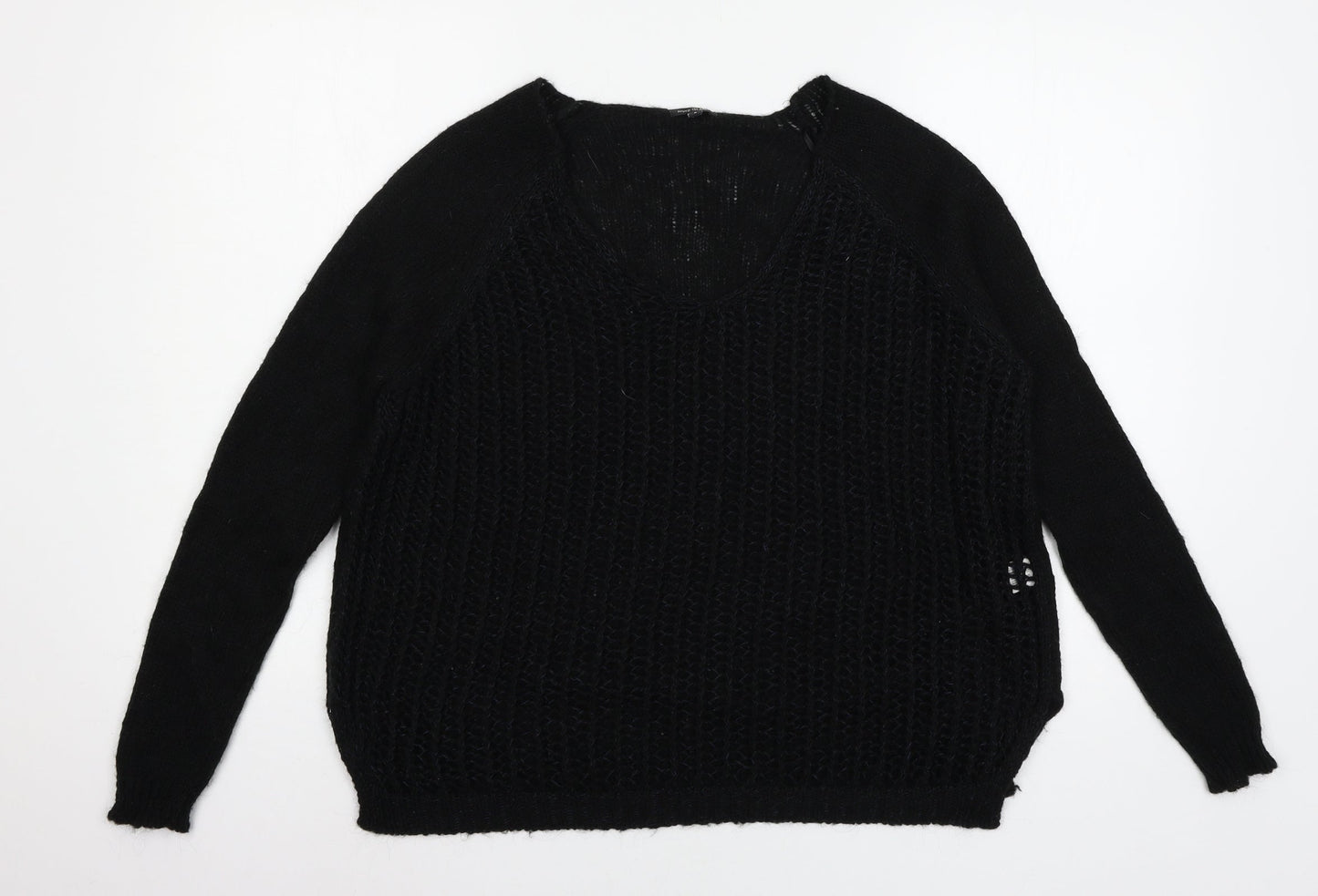 River Island Womens Black  Knit Pullover Jumper Size 8