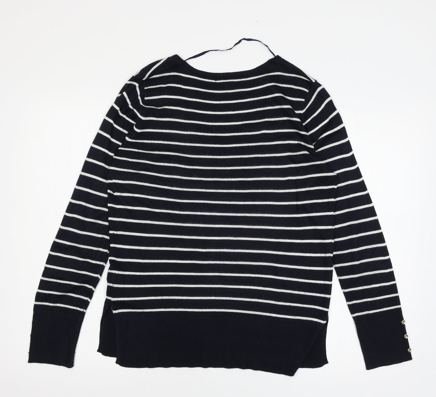 Atmosphere Womens Blue Striped Knit Pullover Jumper Size 12