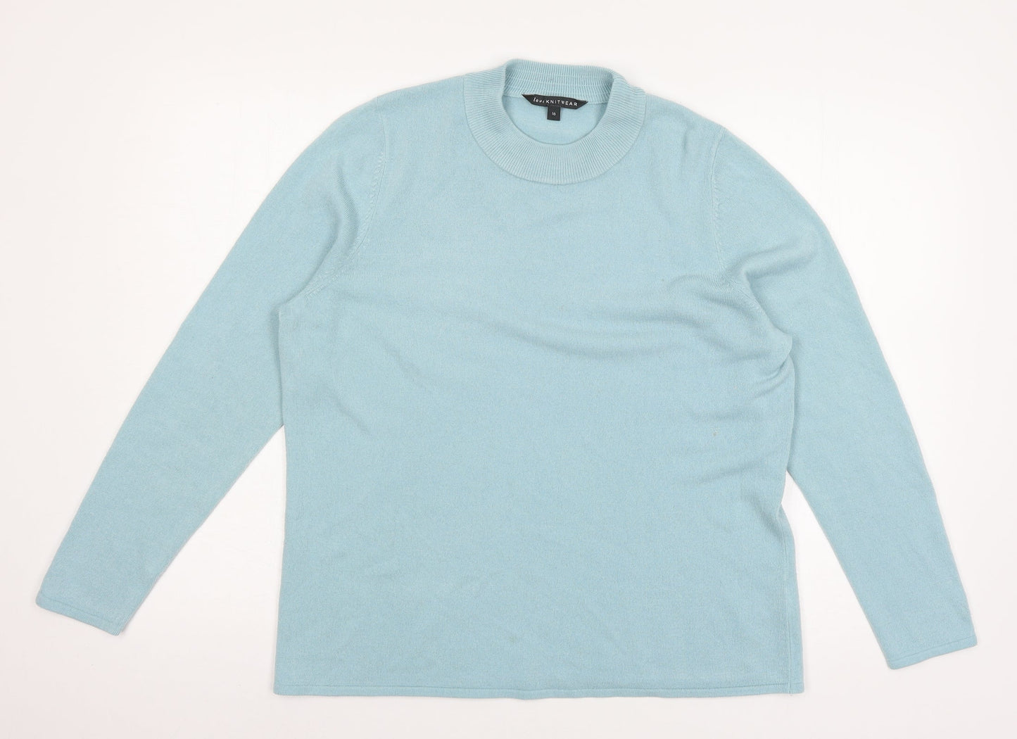 Bonmar Womens Blue  Knit Pullover Jumper Size 16