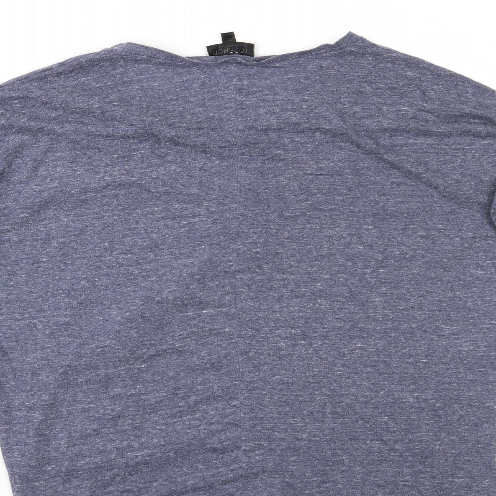 Topshop Womens Blue   Basic Blouse Size 6