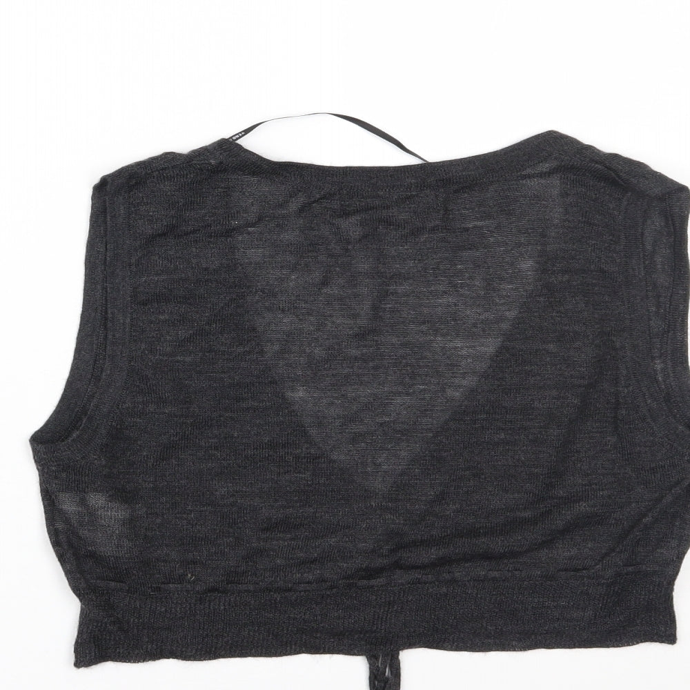 VERO MODA Womens Grey   Cardigan Jumper Size M
