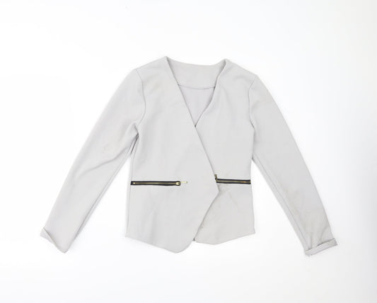 Preworn Womens Grey   Jacket Blazer Size M