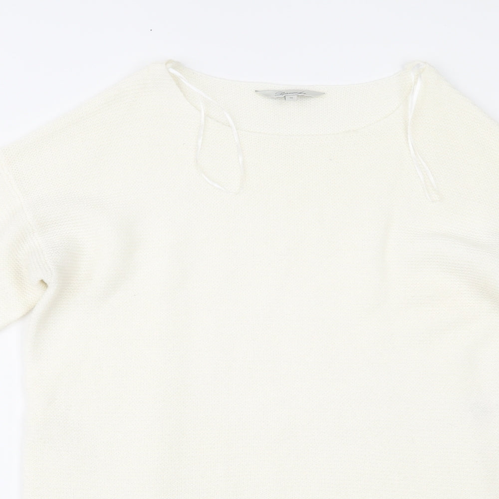Peacocks Womens Ivory   Pullover Jumper Size M