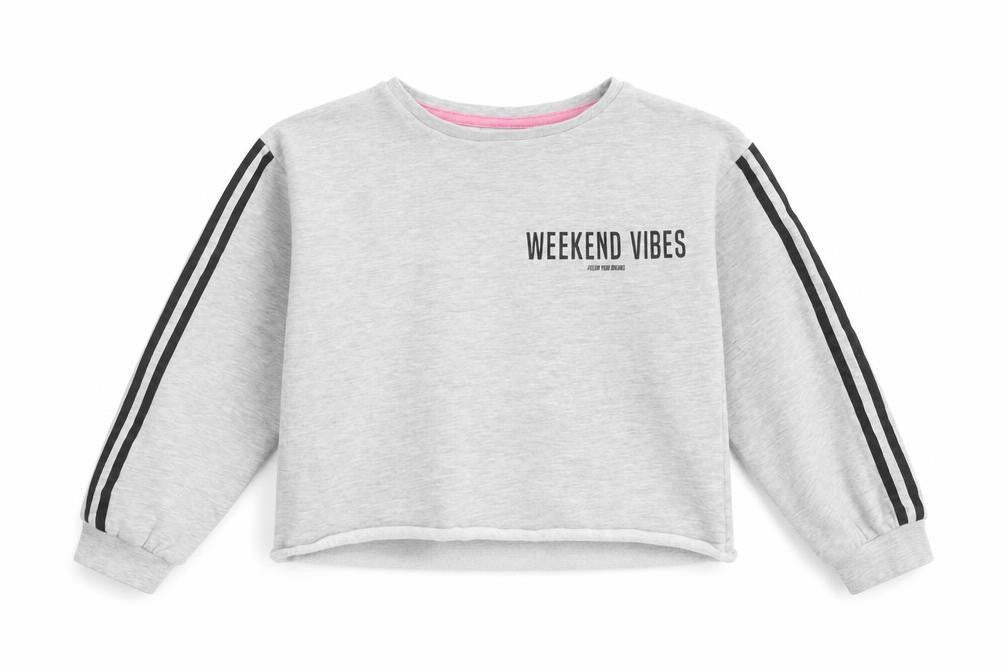 Matalan Girls Grey   Pullover Jumper Size 9 Years