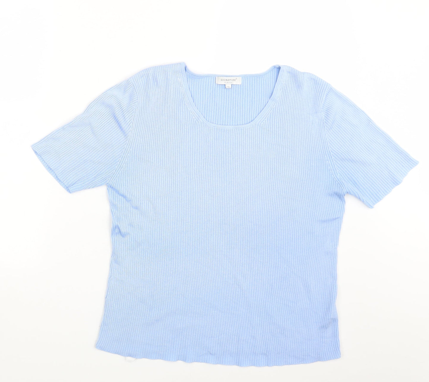 Signature Womens Blue   Pullover Jumper Size XL