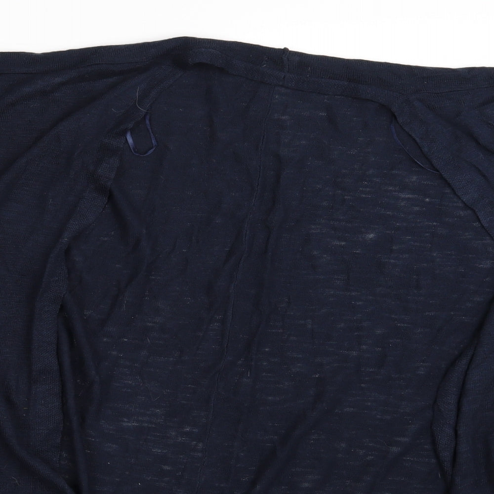 TEXT   Womens Blue   Cardigan Jumper One Size
