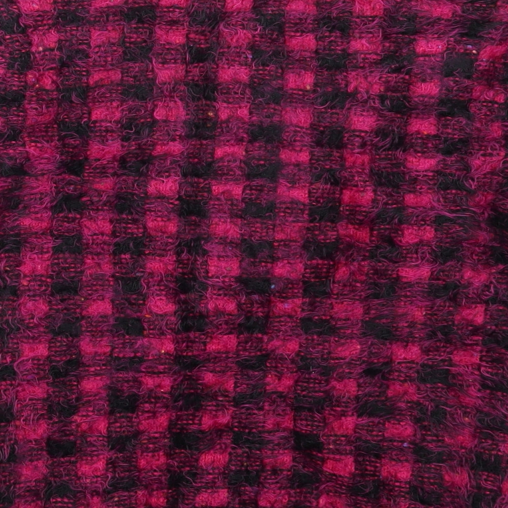 Miyoko Womens Pink Check  Pullover Jumper Size M
