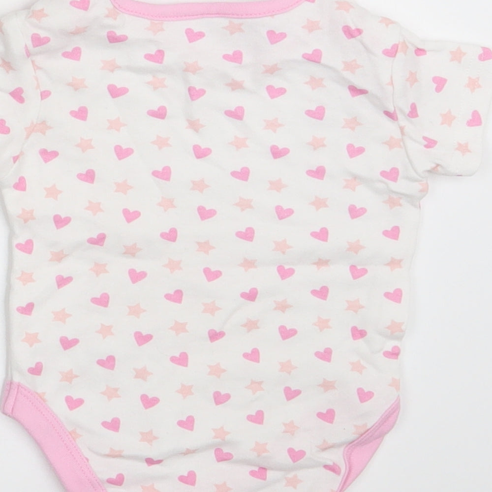 I Love my Unicorn Girls White Polka Dot  Basic T-Shirt Size 6-9 Months