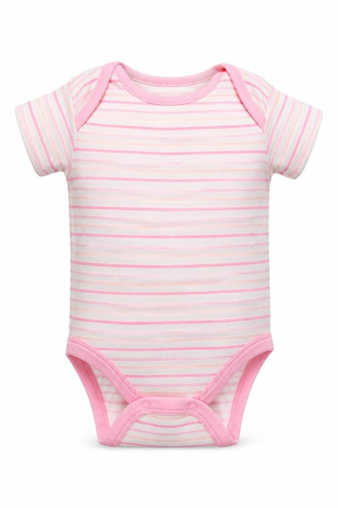 I Love my Unicorn Girls Pink Striped  Romper One-Piece Size 6-9 Months