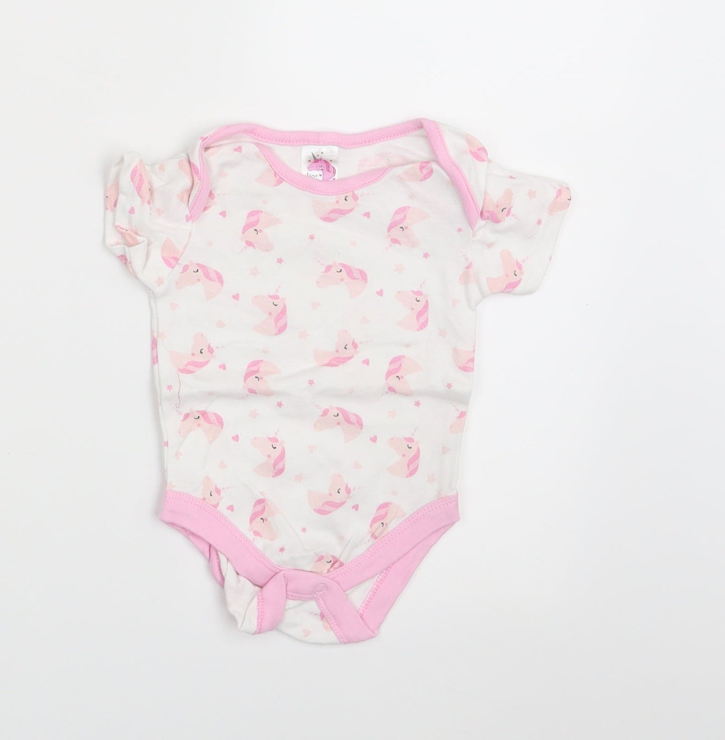 I Love my Unicorn Girls White Animal Print  Romper One-Piece Size 6-9 Months