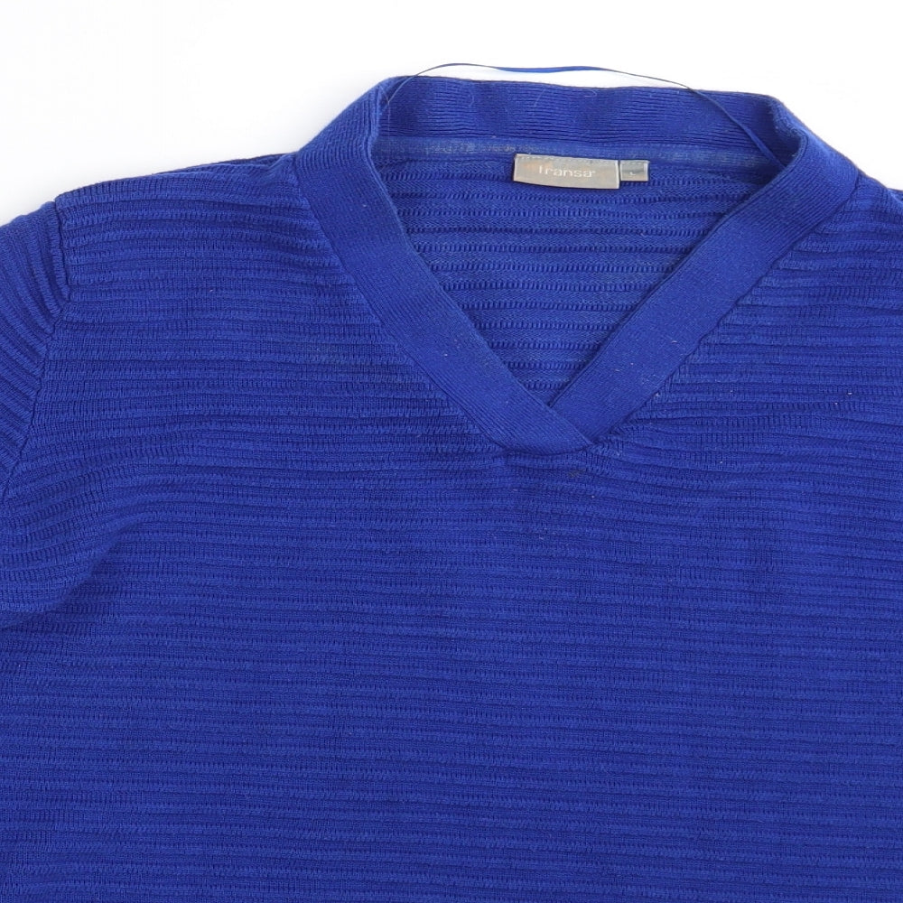 Fransa Womens Blue   Pullover Jumper Size L