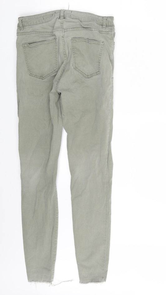 New Look Womens Green  Denim Skinny Jeans Size 10 L26 in