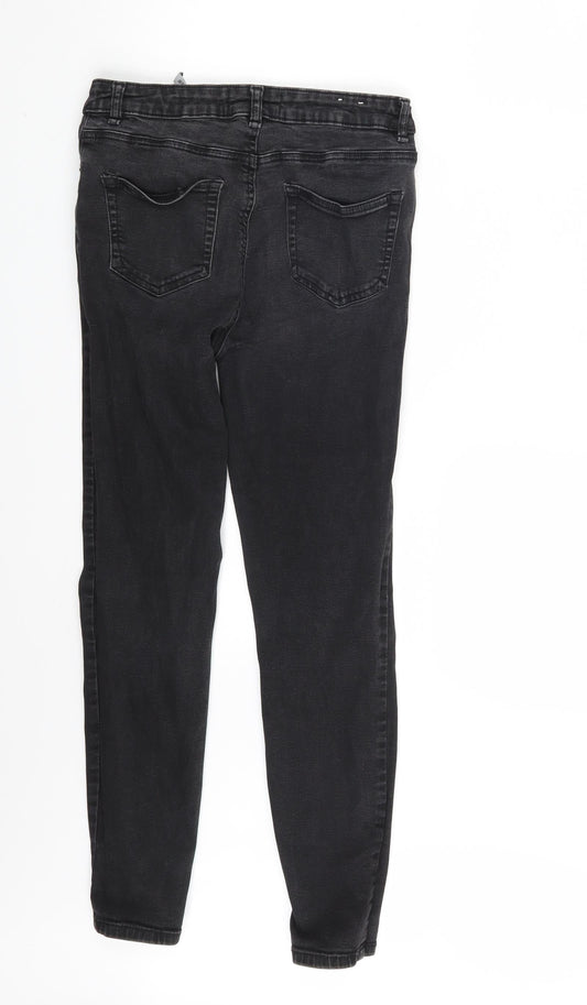 New Look Womens Black  Denim Skinny Jeans Size 10 L25 in