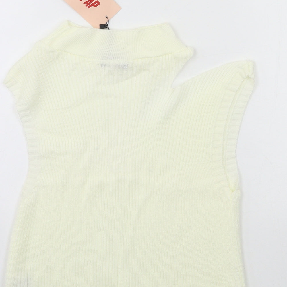 Misspap Womens White   Pullover Jumper Size 10