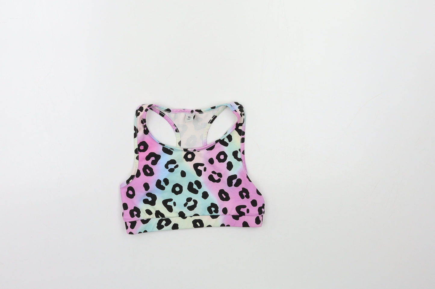 TU Girls Pink Animal Print  Basic Tank Size 10 Years