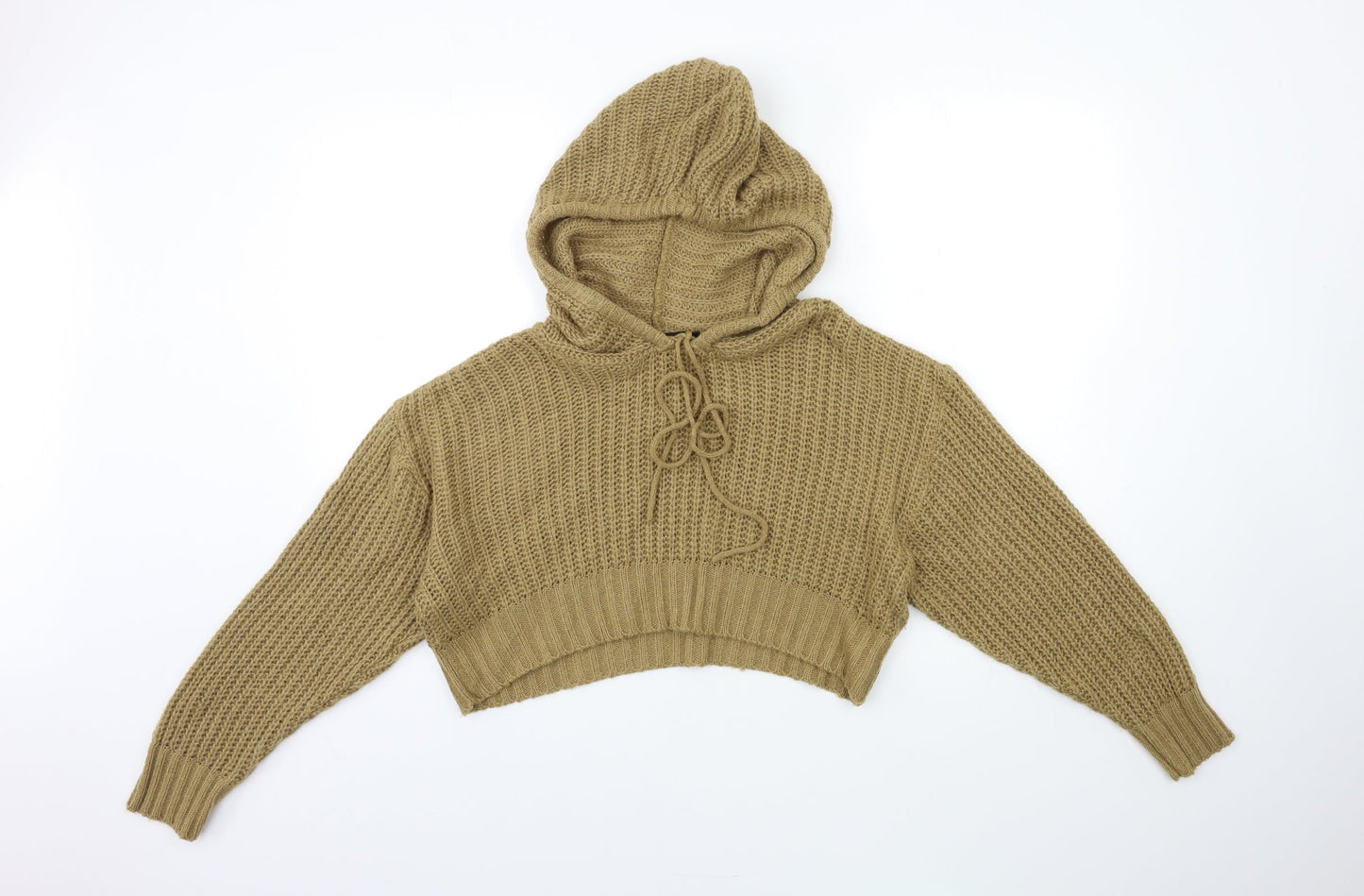 PRETTYLITTLETHING Womens Brown  Knit Pullover Jumper Size S