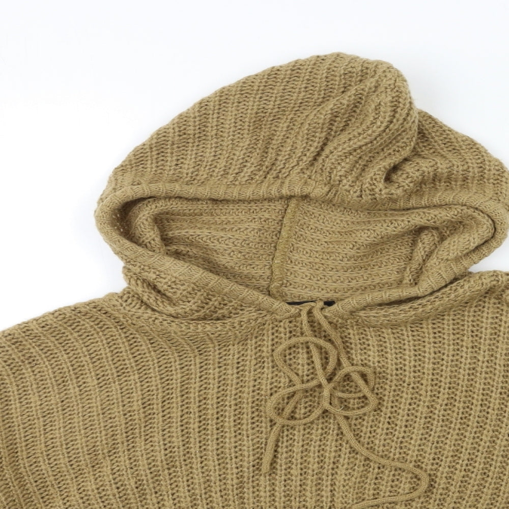 PRETTYLITTLETHING Womens Brown  Knit Pullover Jumper Size S