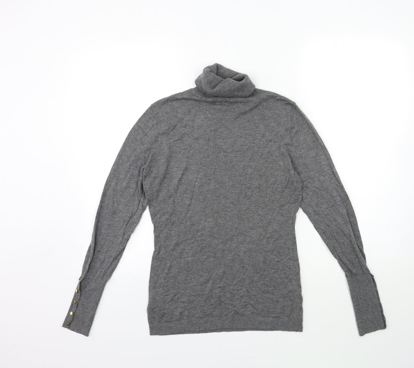 H&M Womens Grey  Knit Pullover Jumper Size S
