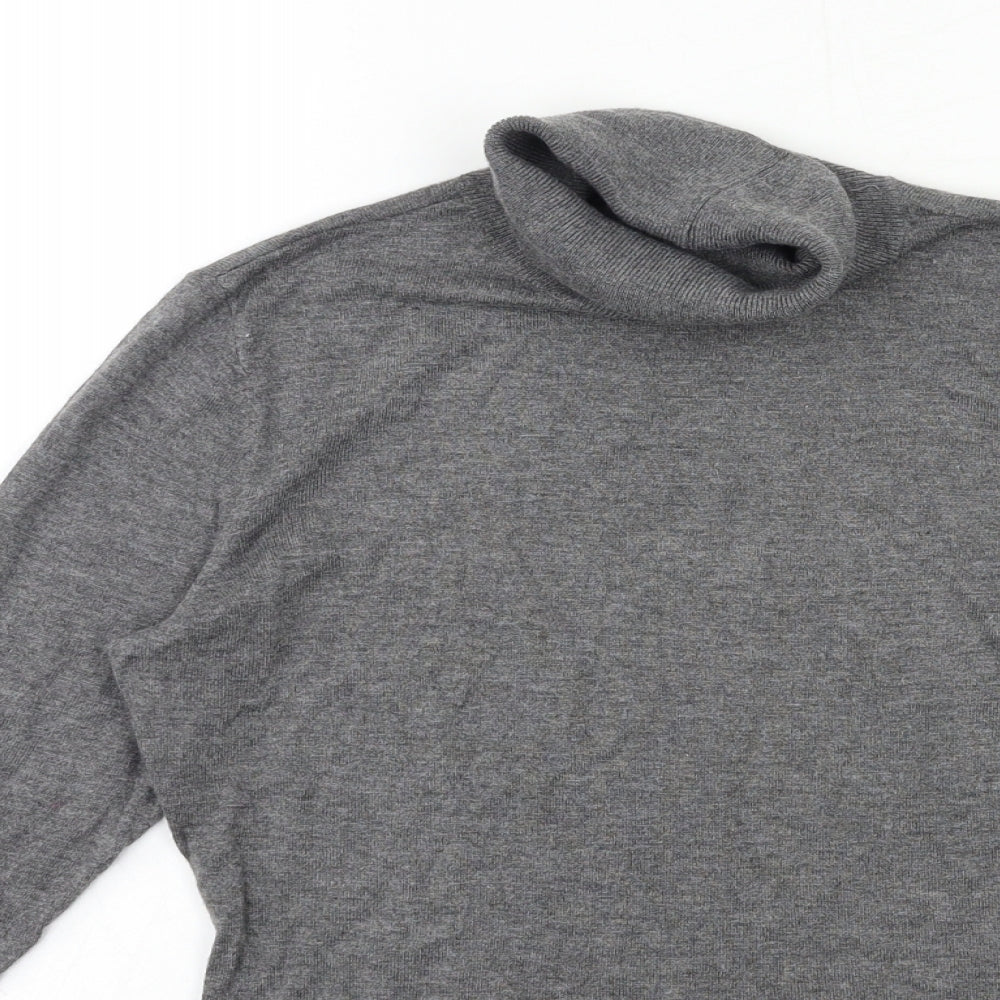 H&M Womens Grey  Knit Pullover Jumper Size S