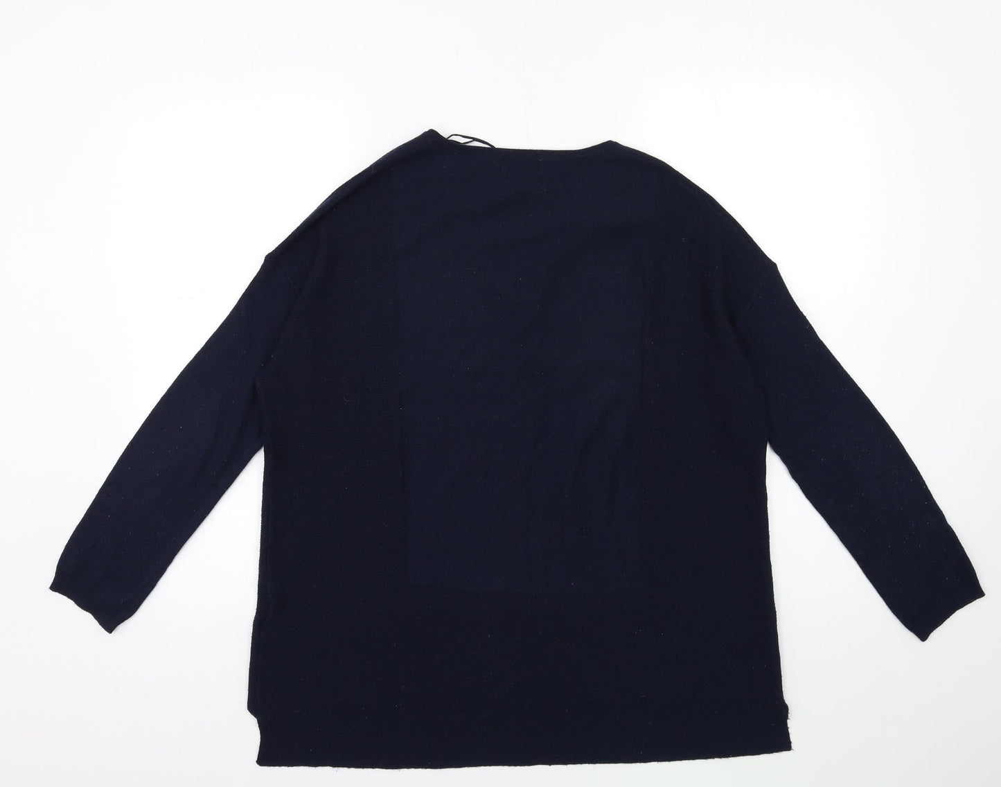 Topshop Womens Blue  Knit Pullover Jumper Size 8