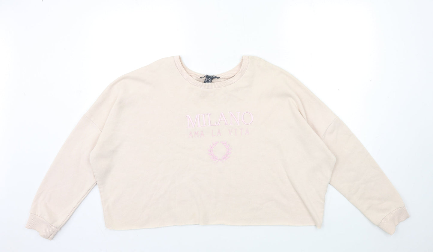 Primark Womens Pink   Pullover Sweatshirt Size 10