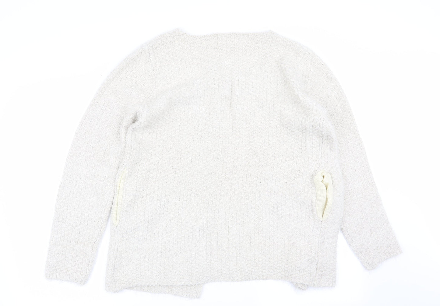 Ky Creations Womens Beige   Cardigan Jumper Size L  - Size L/XL