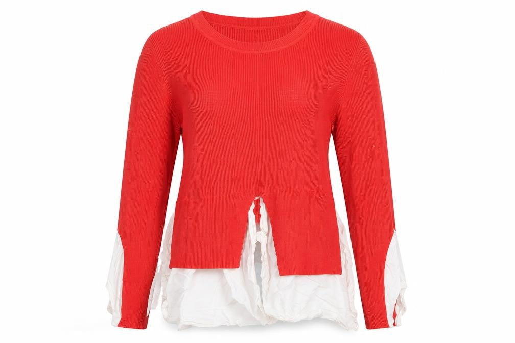 yu & me Womens Red   Pullover Jumper Size M