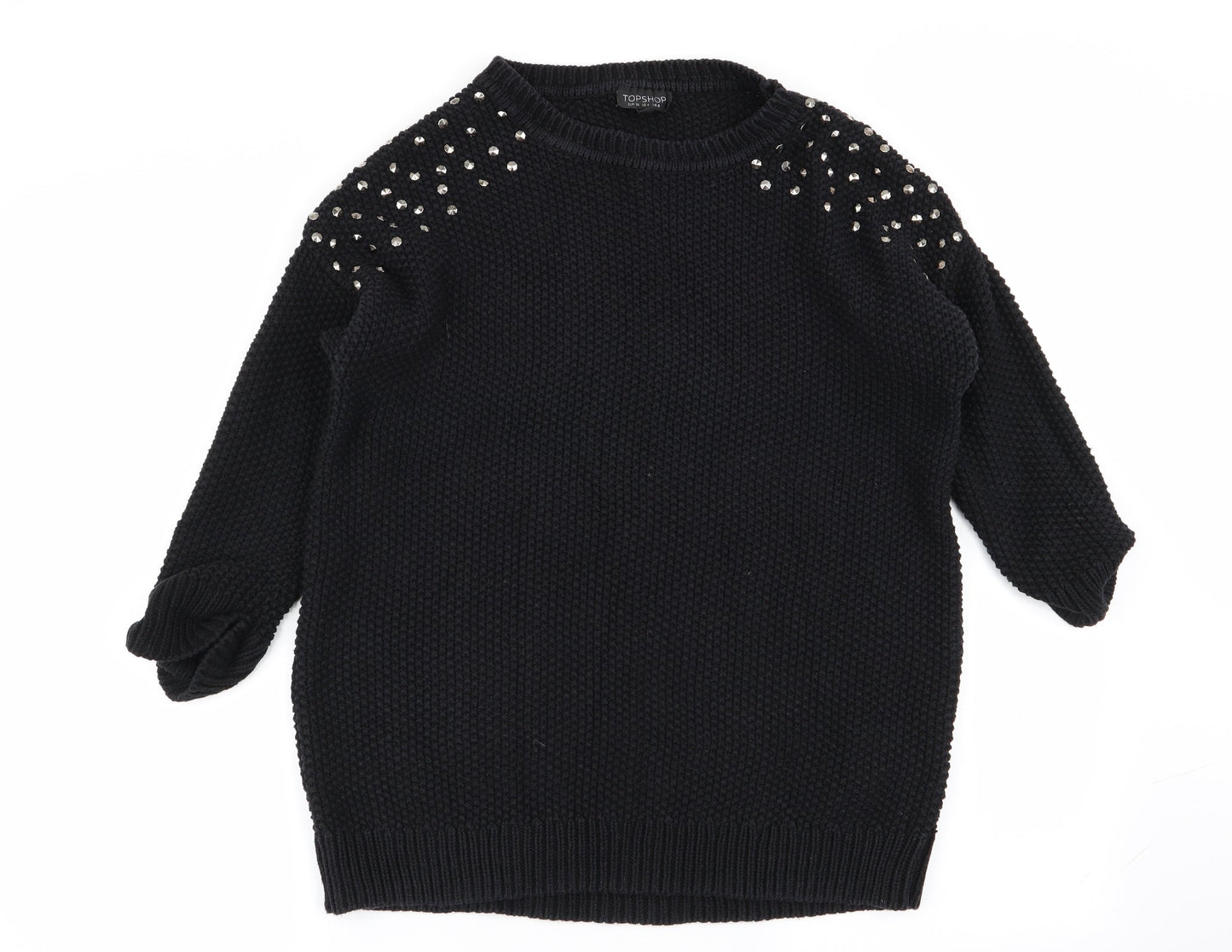 Topshop Womens Black   Pullover Jumper Size 8