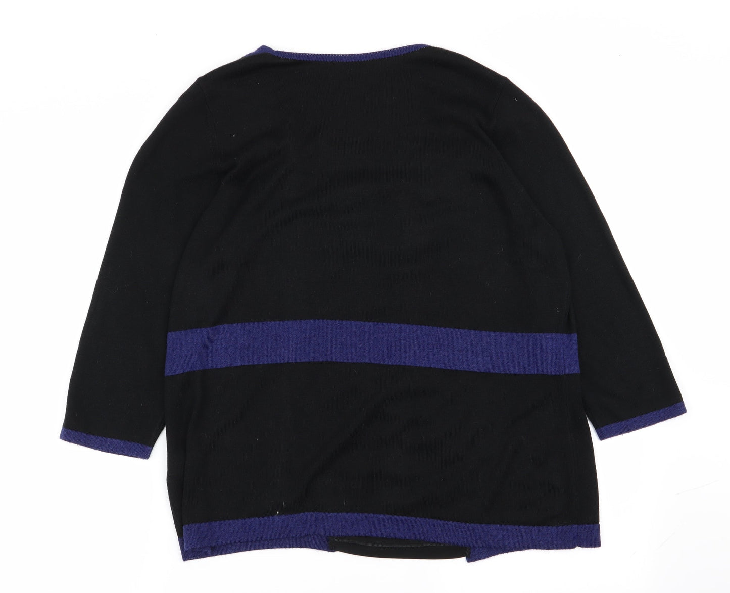 Per Una Womens Black   Pullover Jumper Size 16