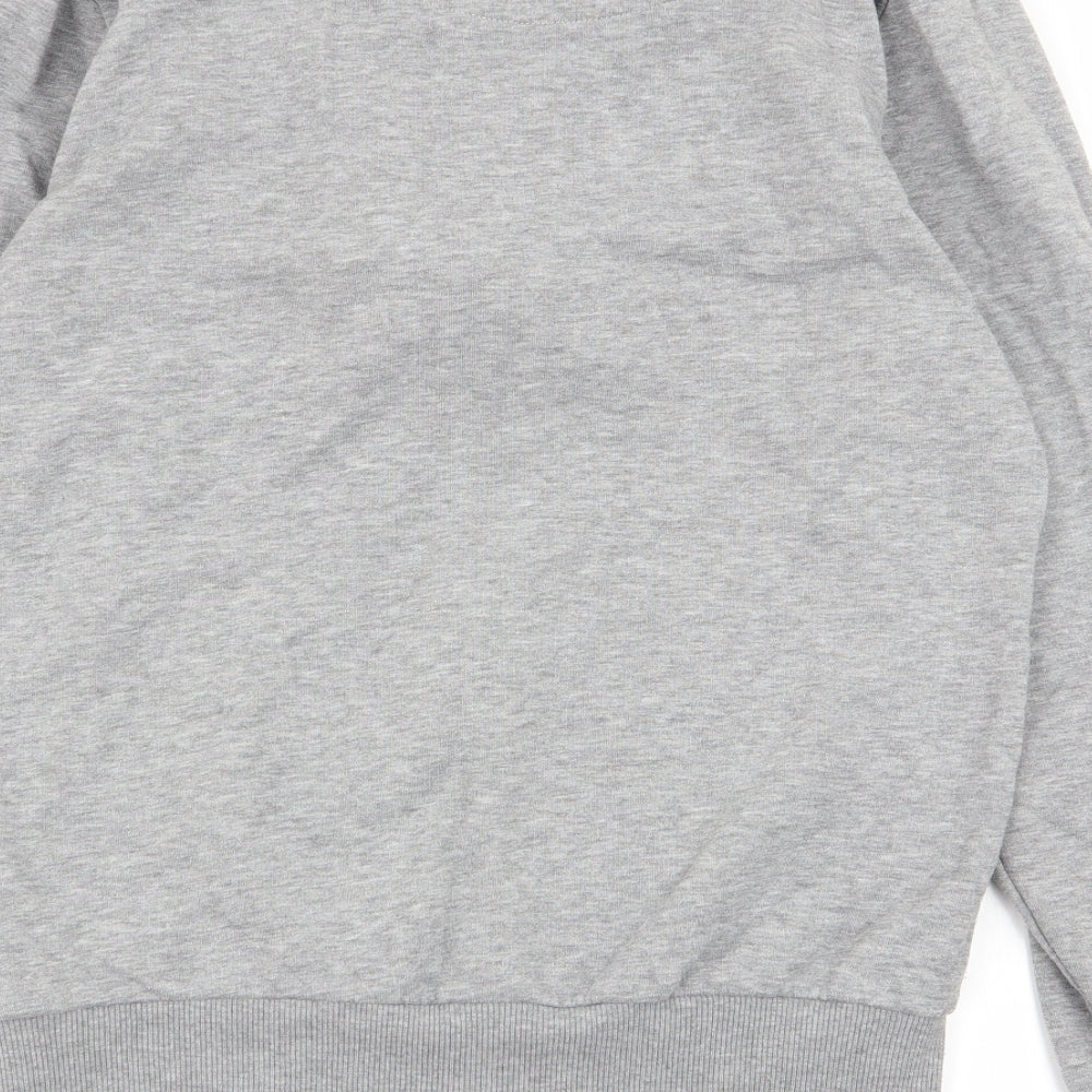 projekts Womens Grey Animal Print  Full Zip Jumper Size S