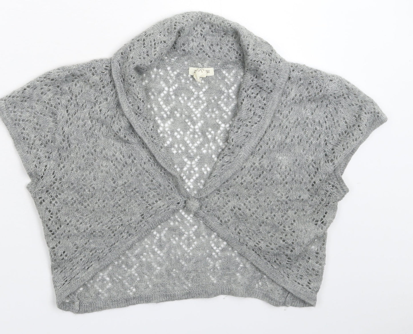 Zengara Womens Grey  Knit Vest Jumper Size 16