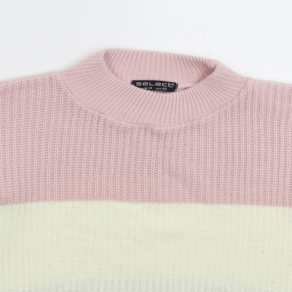 Select Womens Multicoloured  Knit Pullover Jumper Size 14