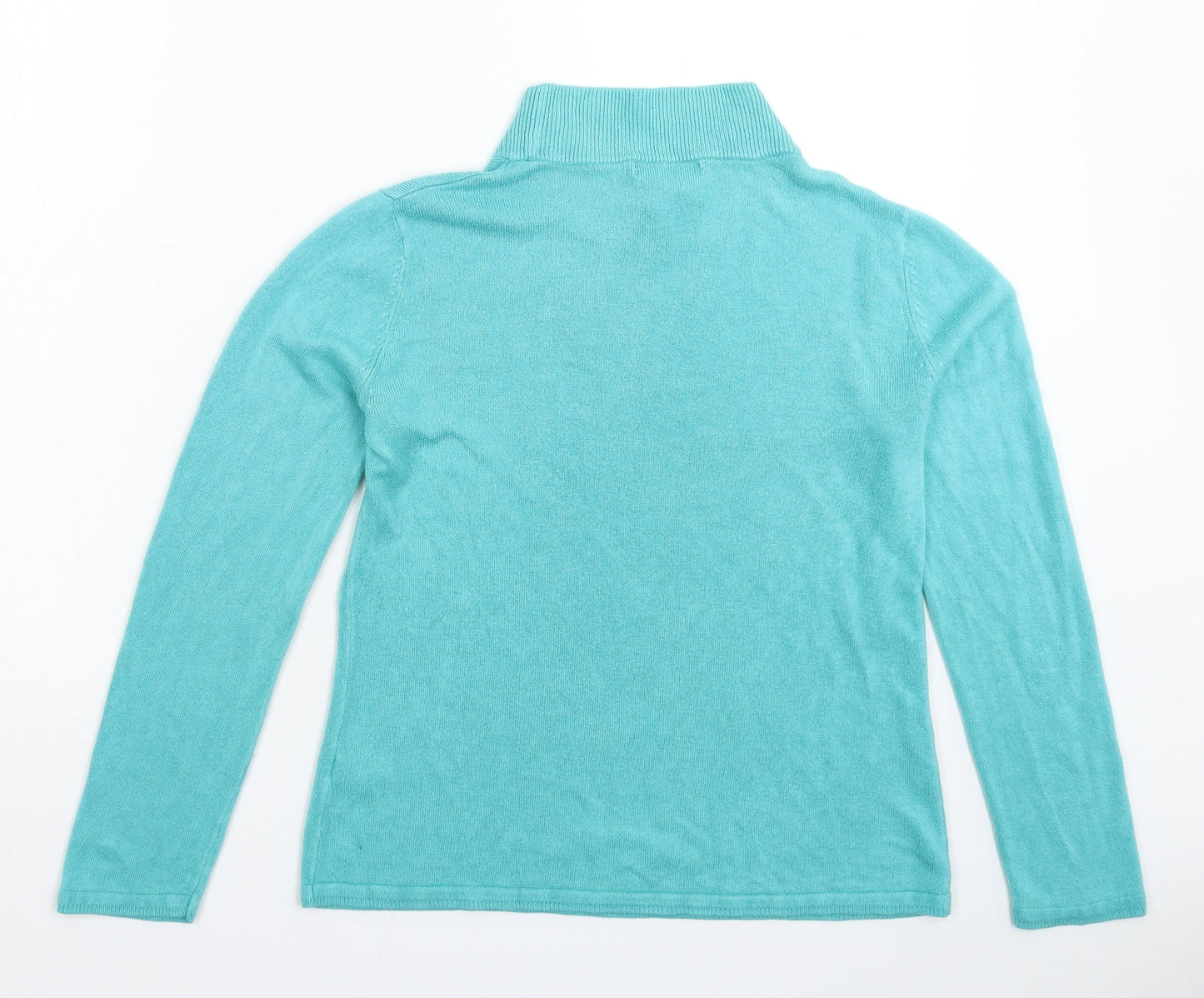 BM Womens Green  Knit Pullover Jumper Size S
