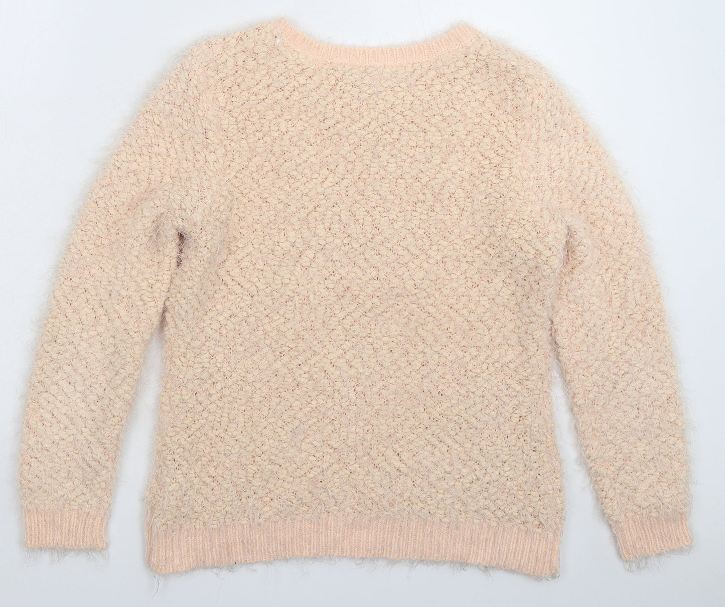 Red Herring Womens Beige  Knit Pullover Jumper Size 12