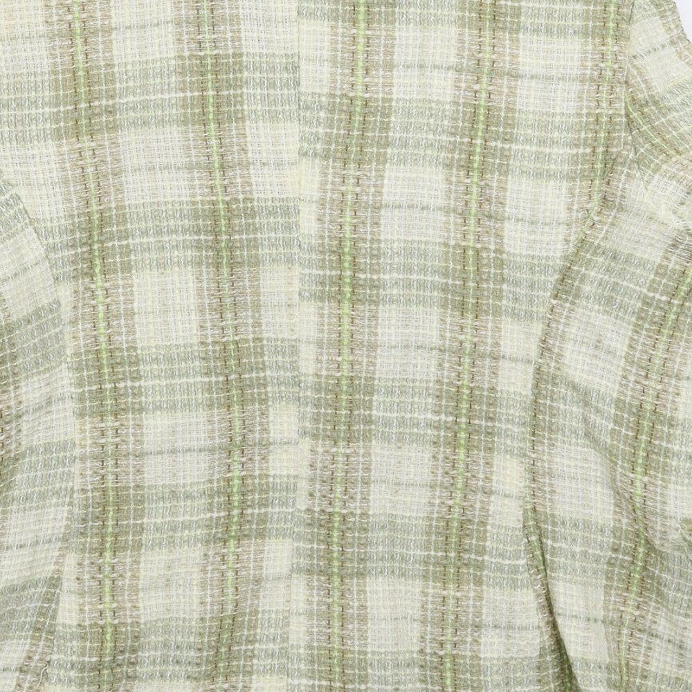 Cristina Womens Multicoloured Check  Jacket Blazer Size 16