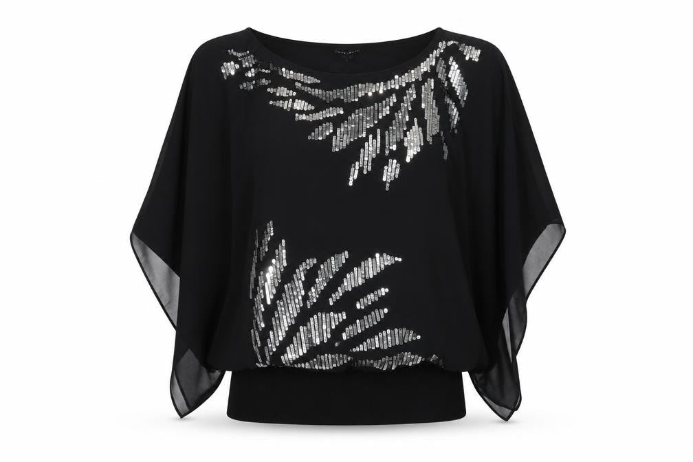 David Emanuel Womens Black   Basic T-Shirt Size 10